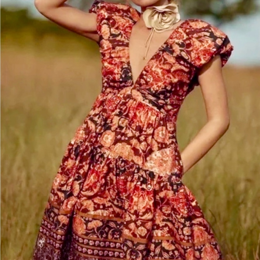 Anthropologie floral dress